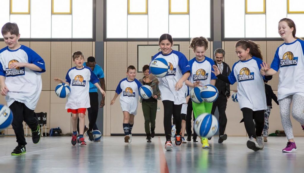 Basketball Kinder Laufen